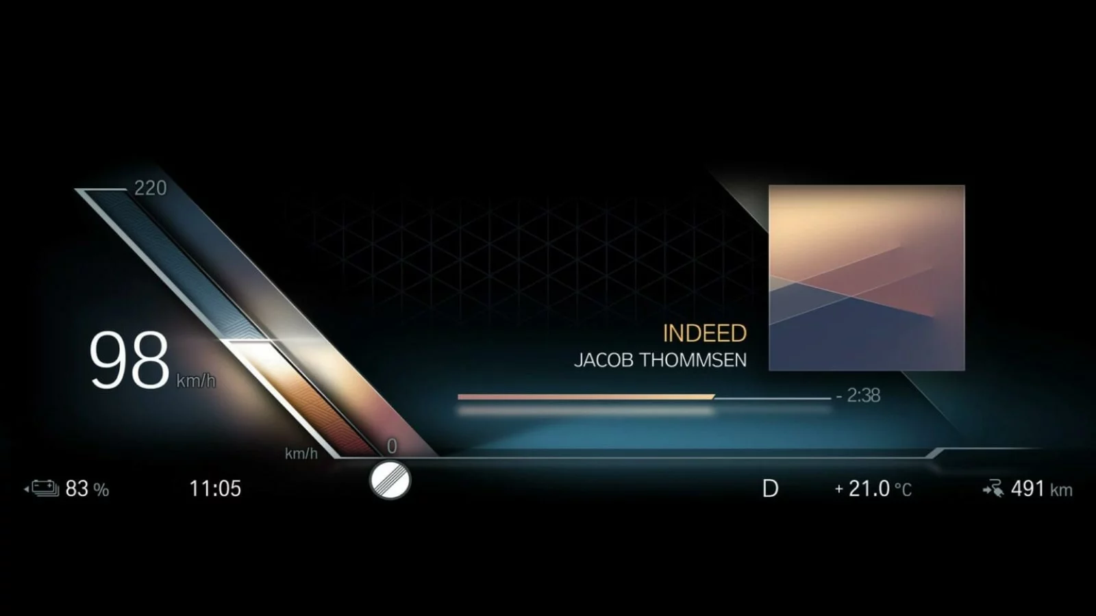 BMW ID 7.0 — interface music screen